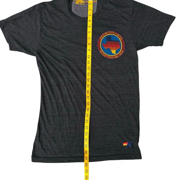 Aviator Nation Austin City Limits Music Festival Tee 2016 Size M Grey - Picture 5 of 6